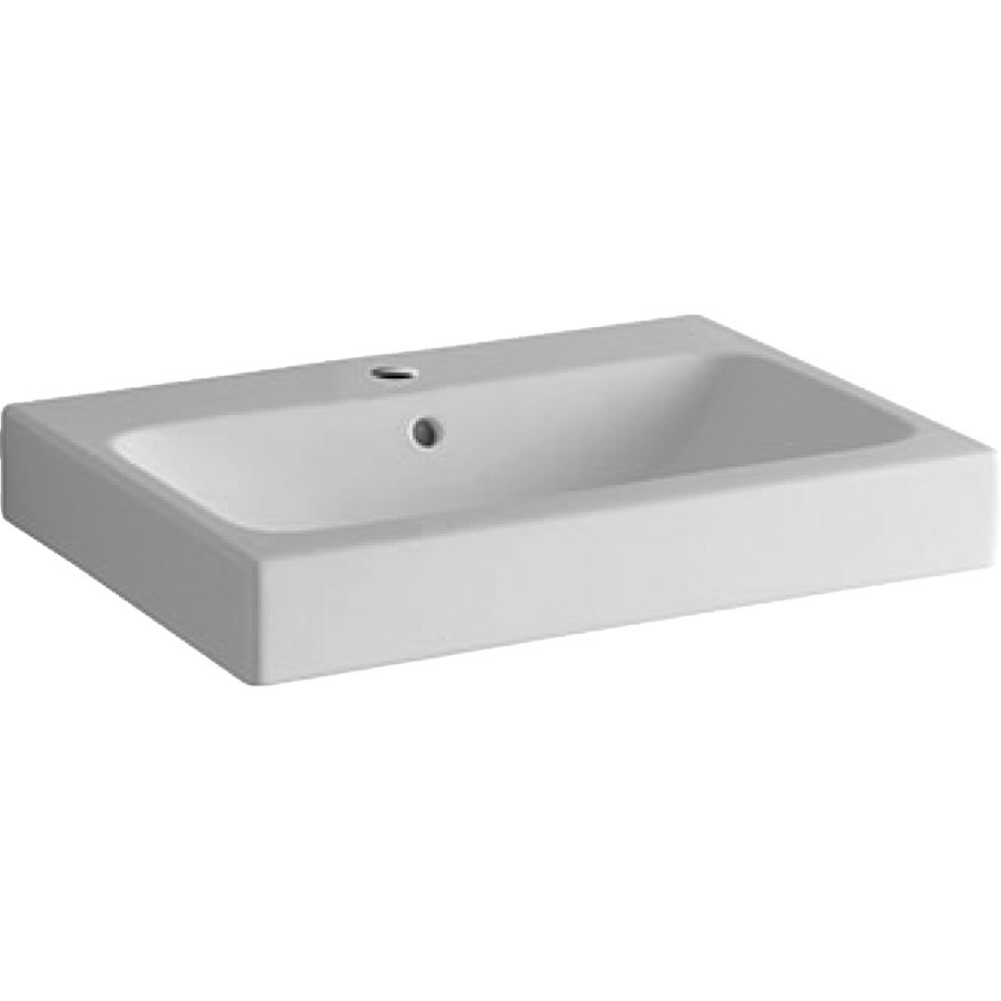 Geberit iCon wastafel 60cm met kraangat en overloop wit