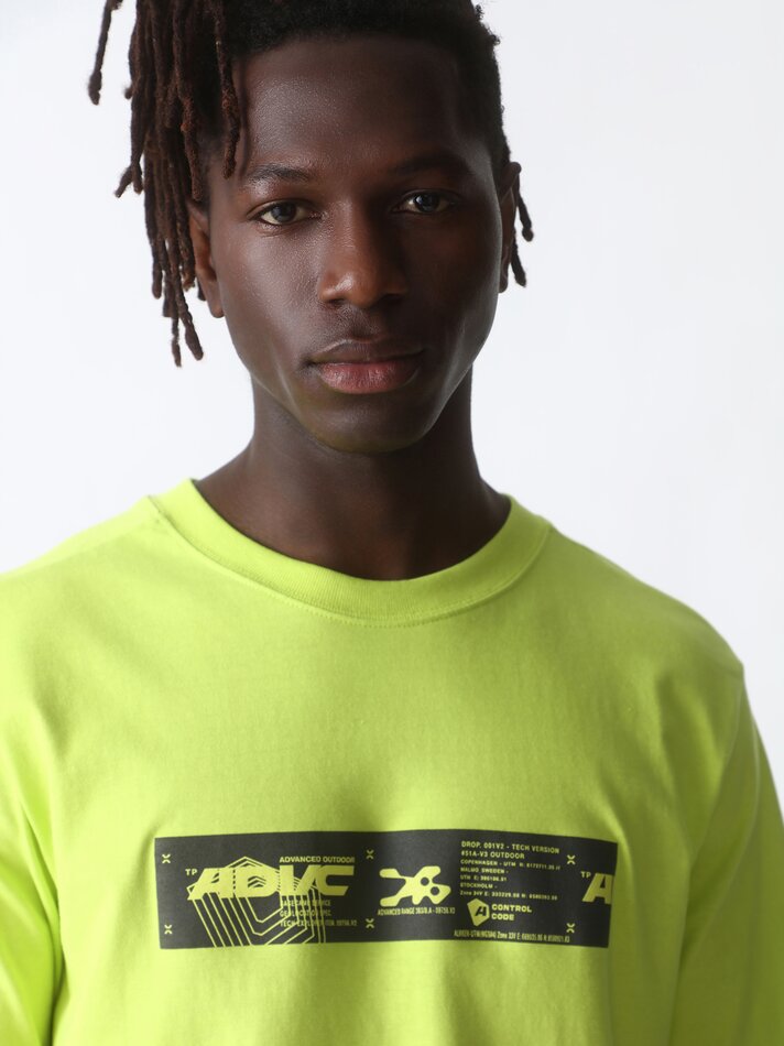 Camiseta estampada - Amarelo fluorescente