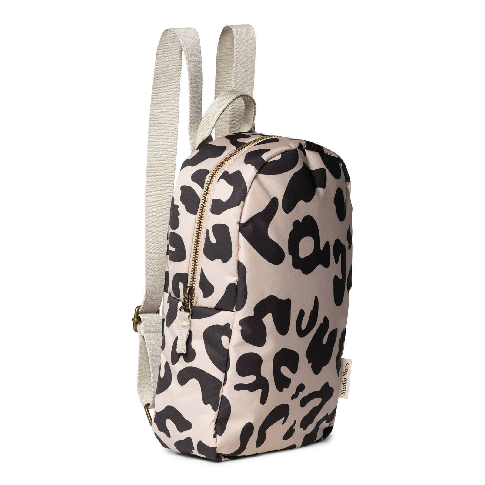 Studio Noos rugzak Holy Cow Puffy Mini Backpack ecru/zwart