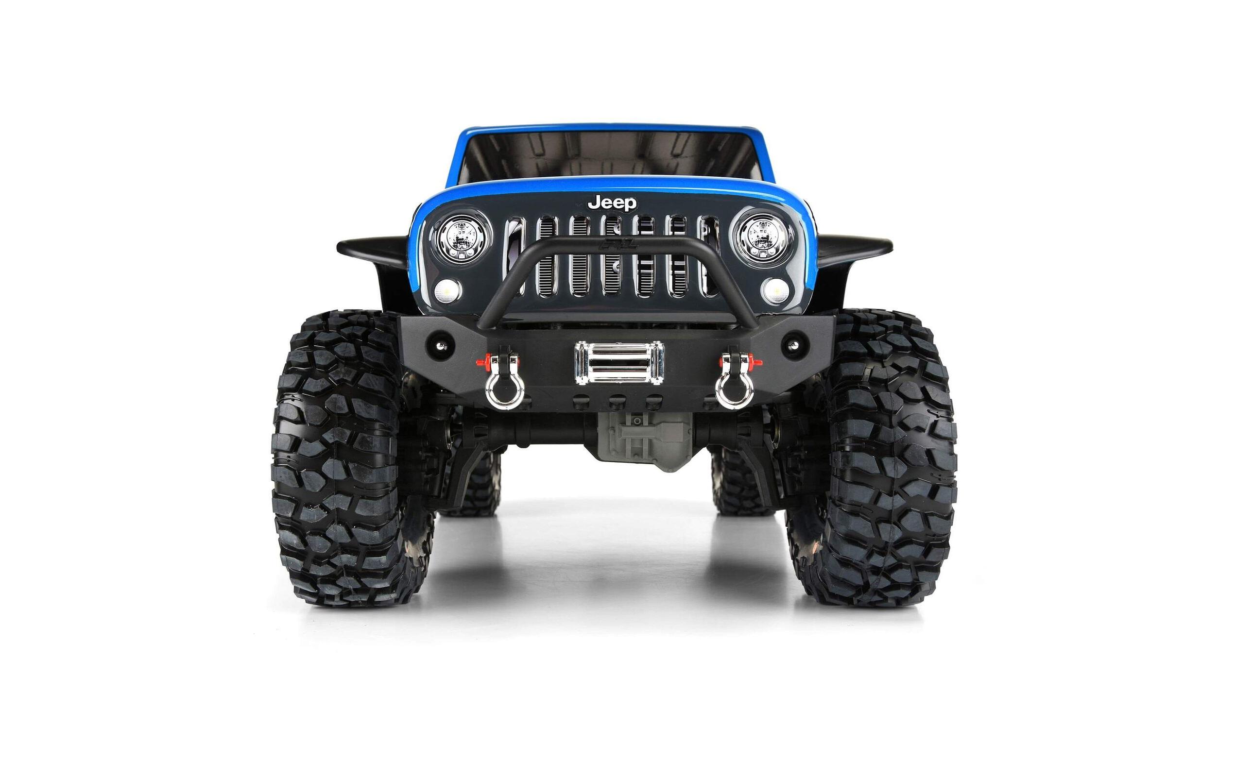 Karosserie Jeep Wrangler Rubicon unlackiert, 1:10Karosserie für Crawler mit 325 mm Radstand, z.B. TRX-4