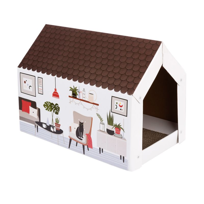 Maisonnette Home XL Hiver avec griffoir