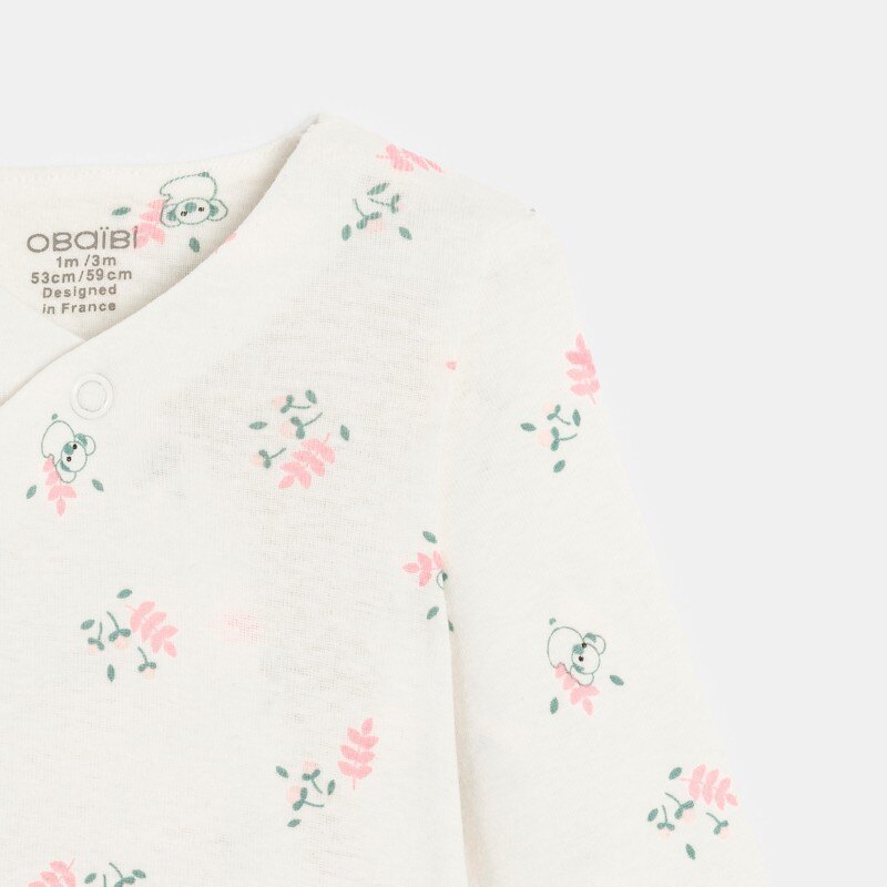Body évolutif rose naissance (lot de 2) Rose