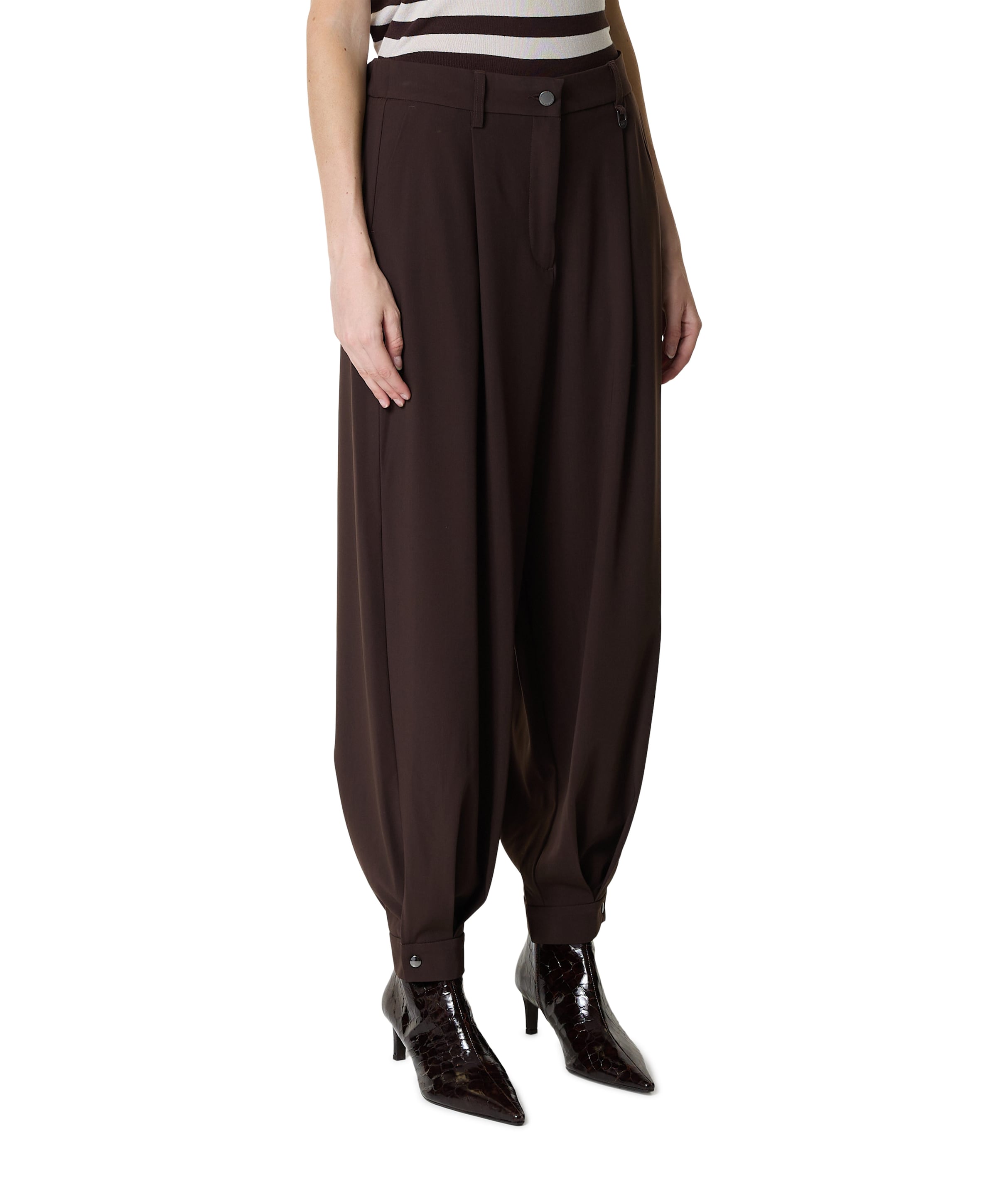 MAC BALLOON dames pantalon bruin