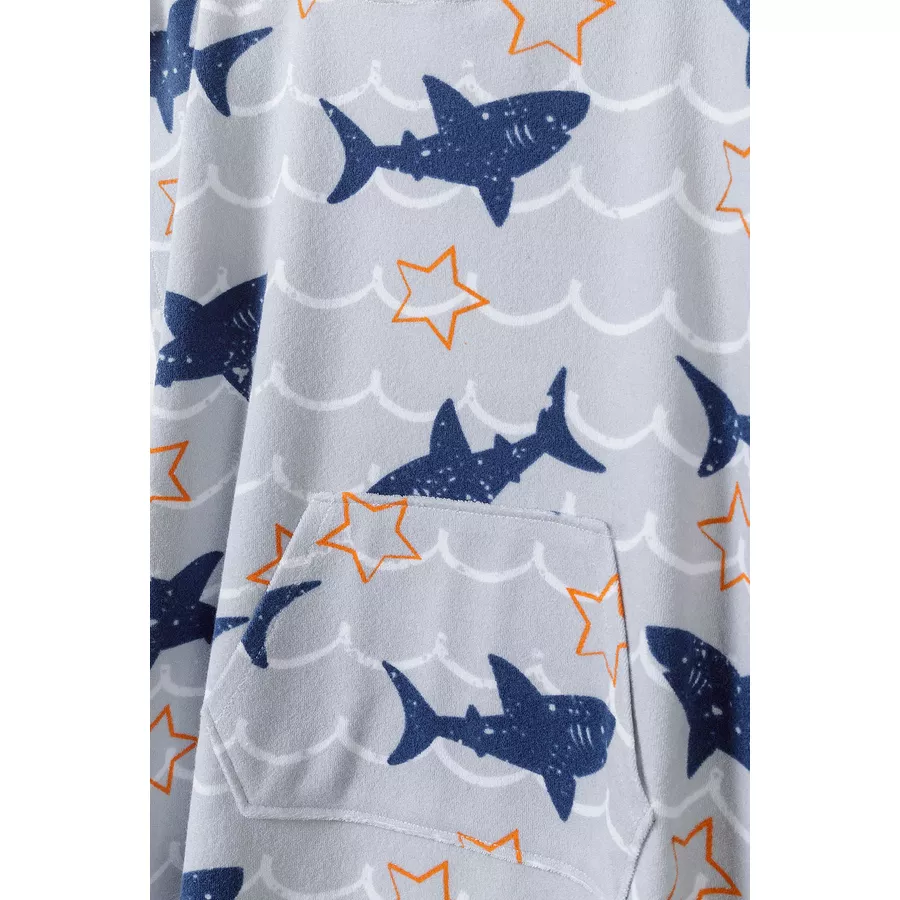 MINOTI Badeponcho GrauBlau