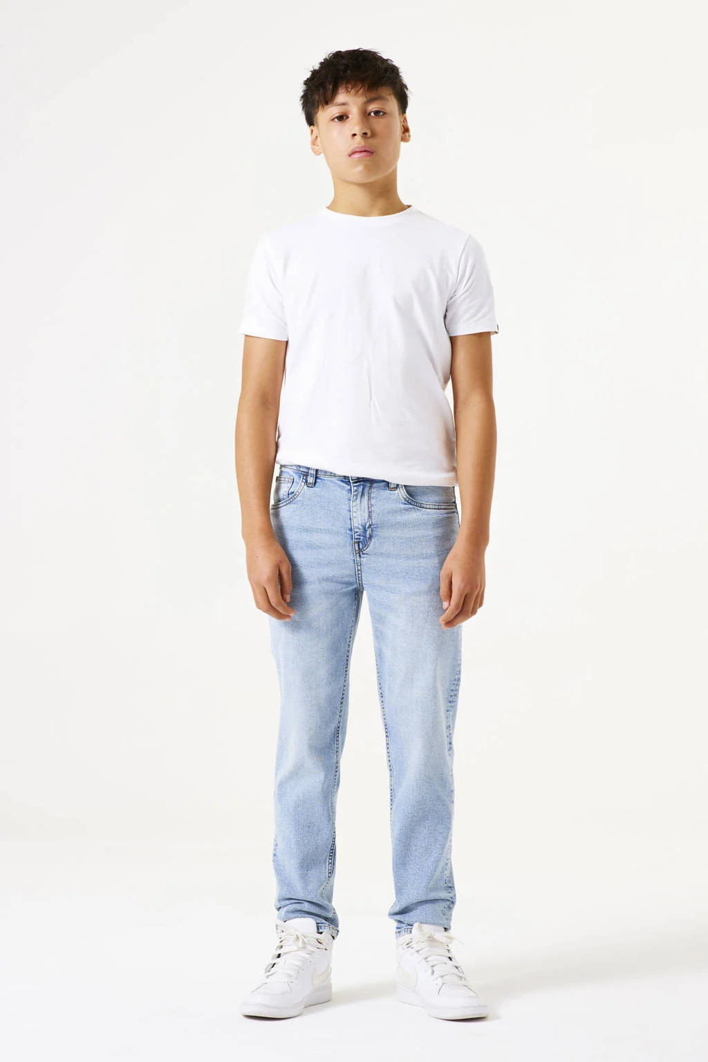 Garcia tapered jeans light blue denim
