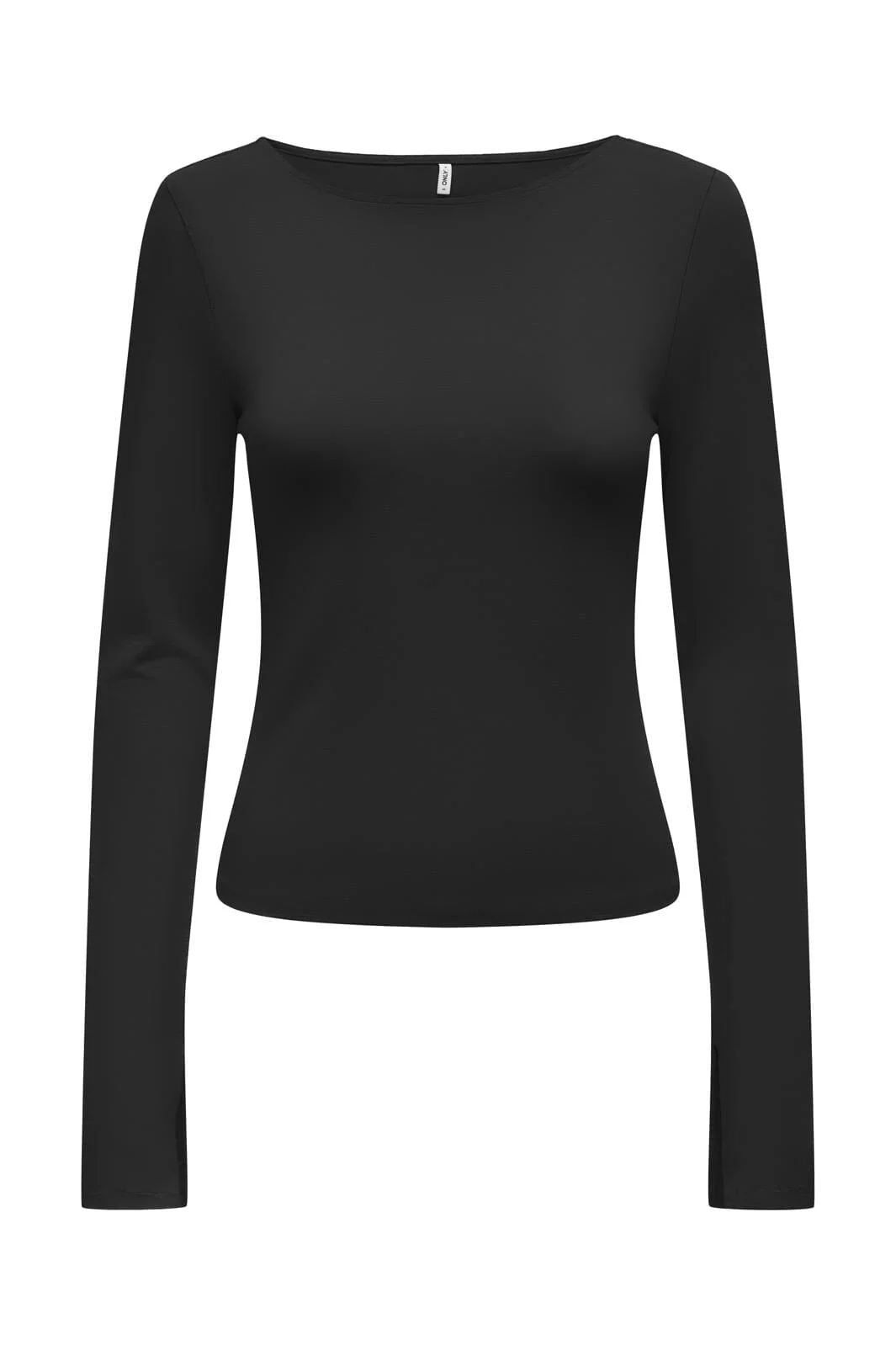 Only Onlfelina L/S Boatneck Slit Top 4670652 black