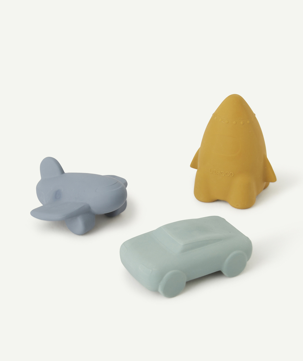 LIEWOODLOT DE 3 JOUETS JACOB BLEU VERT ET OCRE