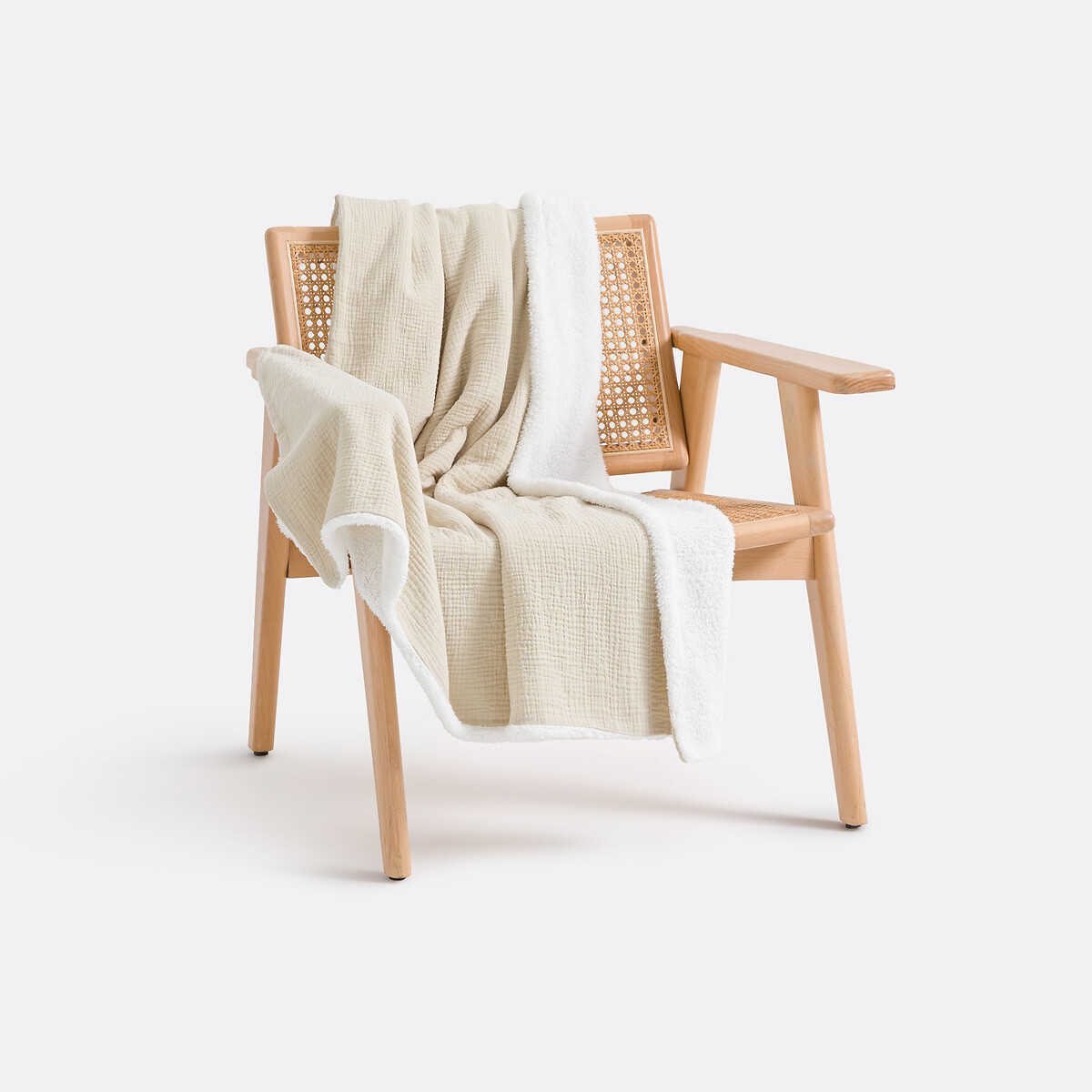 LA REDOUTE INTERIORS<br>Xadrez em tetra e sherpa, Kumla