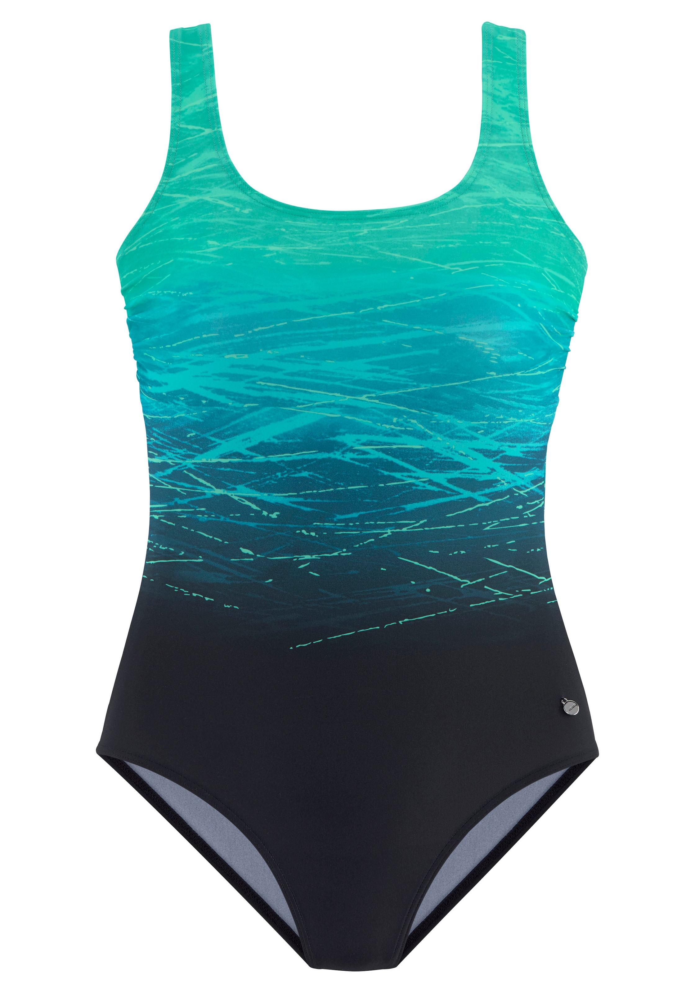 LASCANA Badeanzug mit Batikprint und Shaping-Effekt