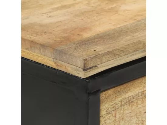 Table console 110x30x75 cm bois de manguier massif brut