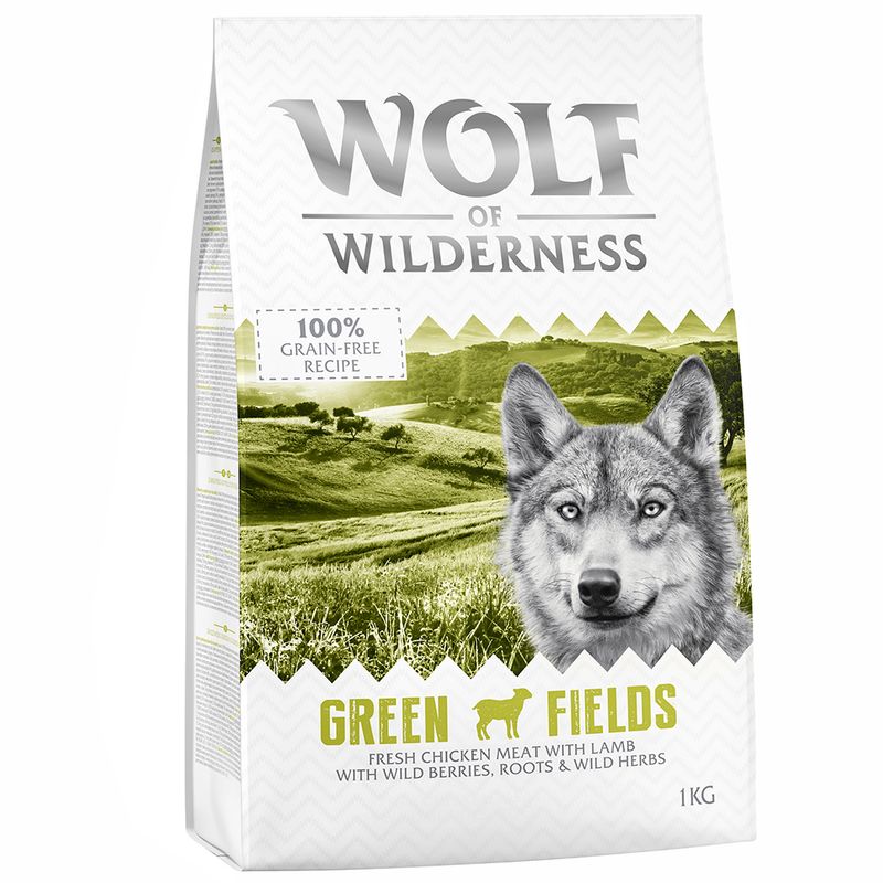 Wolf of Wilderness Adulte Green Fields, agneau