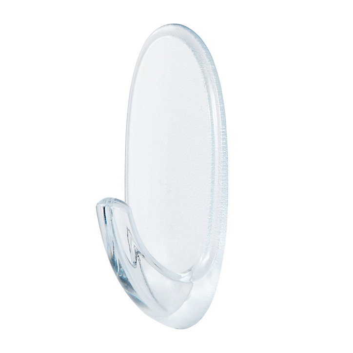 Crochet Clear Transparent Oval Taille Moyen Modèle