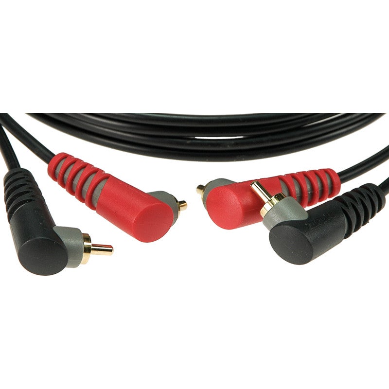 Klotz AT-CCA0200 stereo twin kabel 2x RCA male haaks 2m (set van 2)