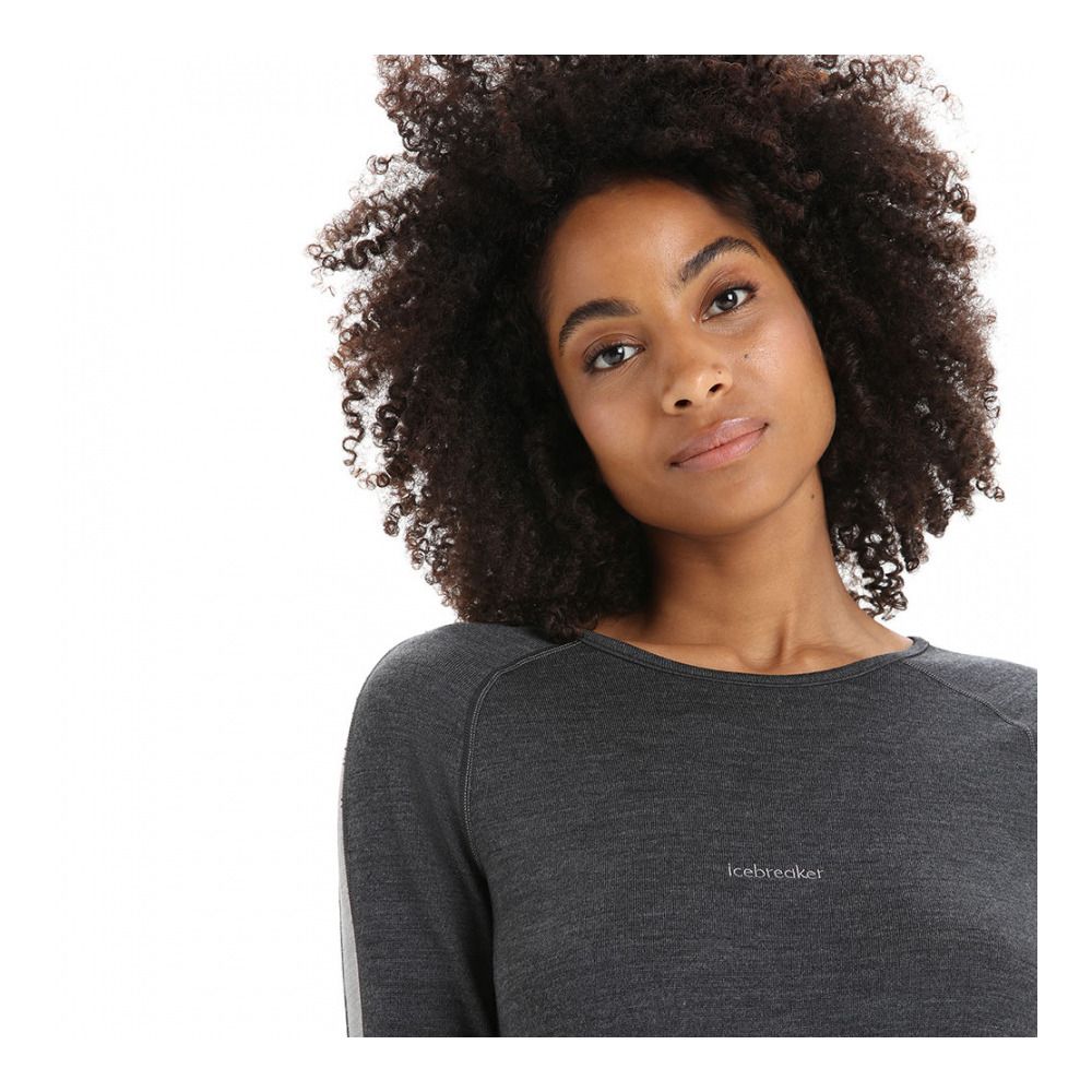 Icebreaker ZONEKNIT 260 - Sous-couche Femme jet hthr/blk/metro h/cb