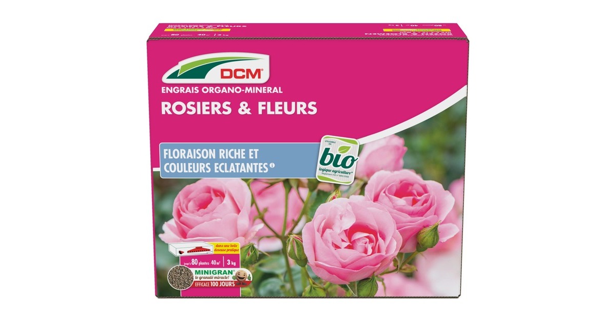 DCMMeststof Rozen & Bloemen 3 kg  (Tot 40 m²)