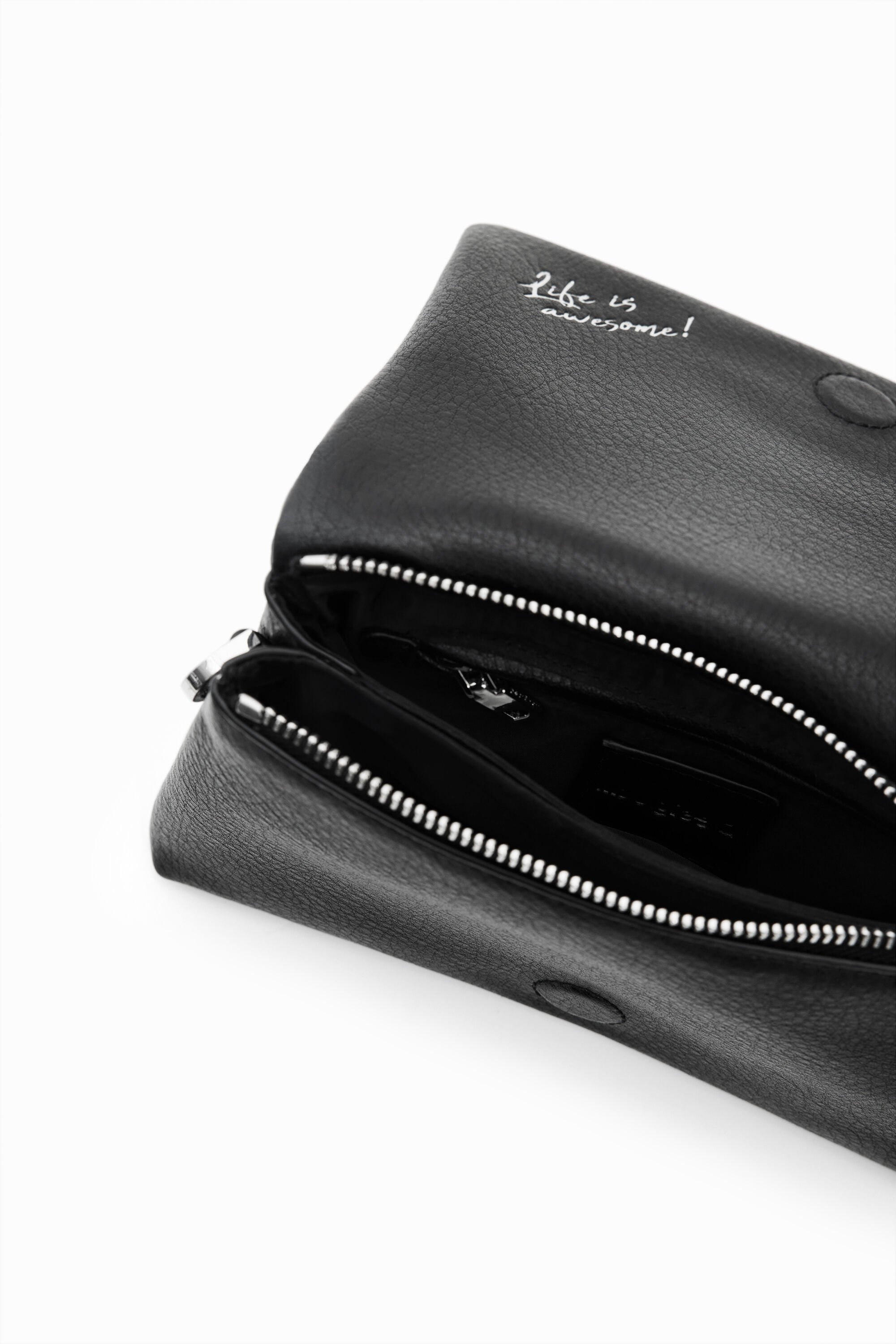 Mini sac à bandoulière demi-logo