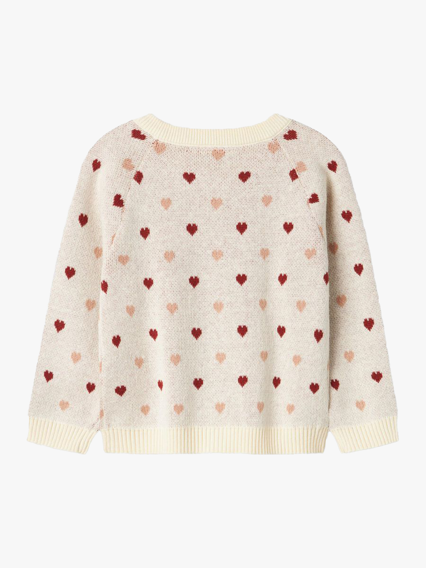 Saran Long Sleeve Knit Card Heart