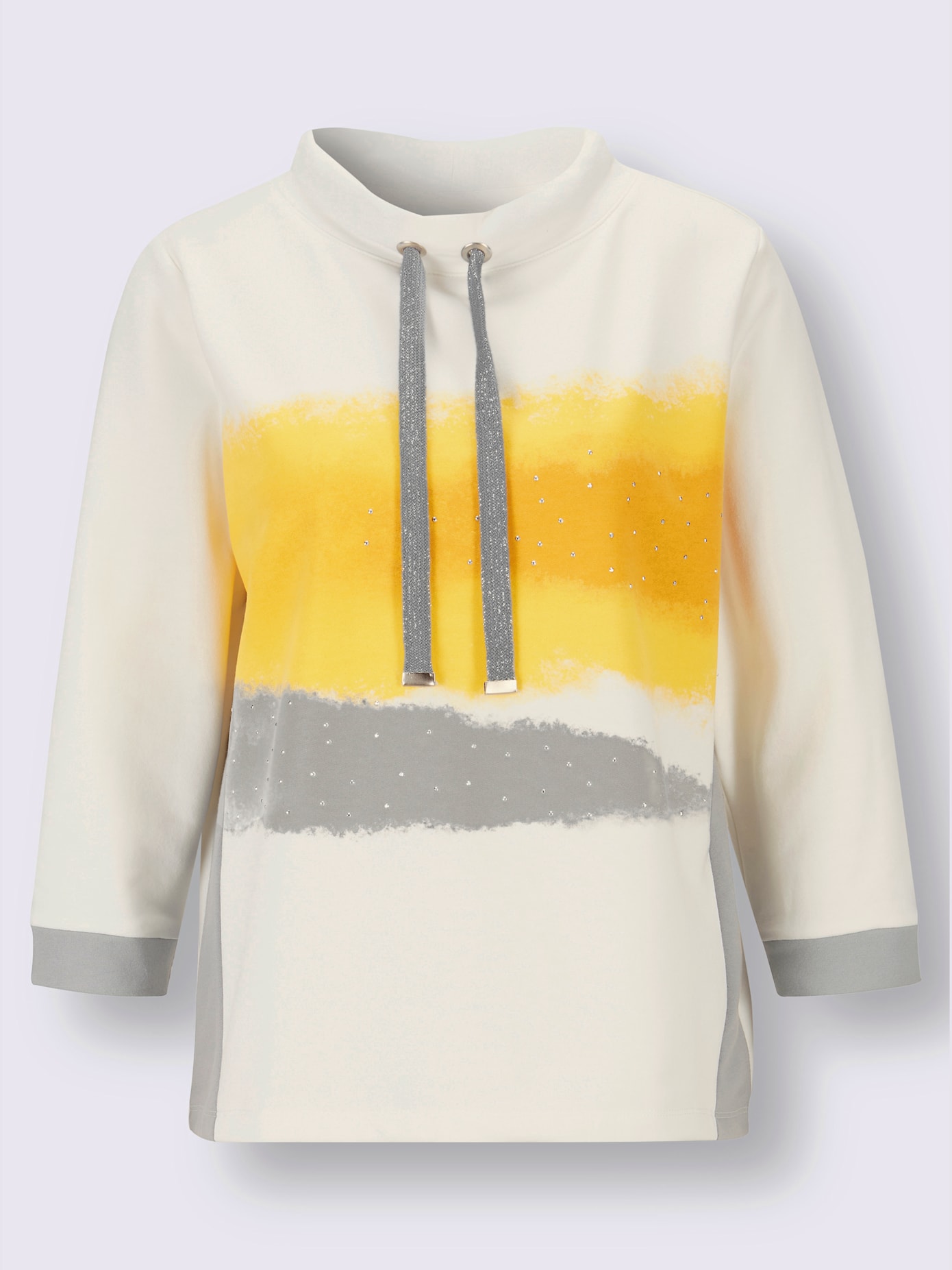 Sweat-shirt col flatteur