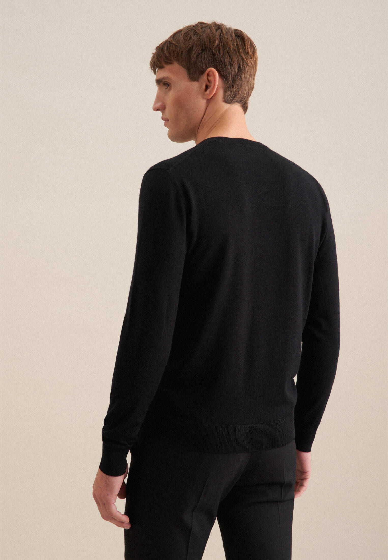 Seidensticker| Herren Pullover Schwarze Rose