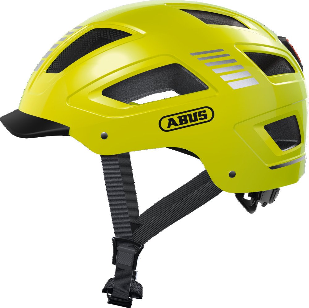 ABUS Hyban 2.0 cykelhjelm LED Signal Yellow