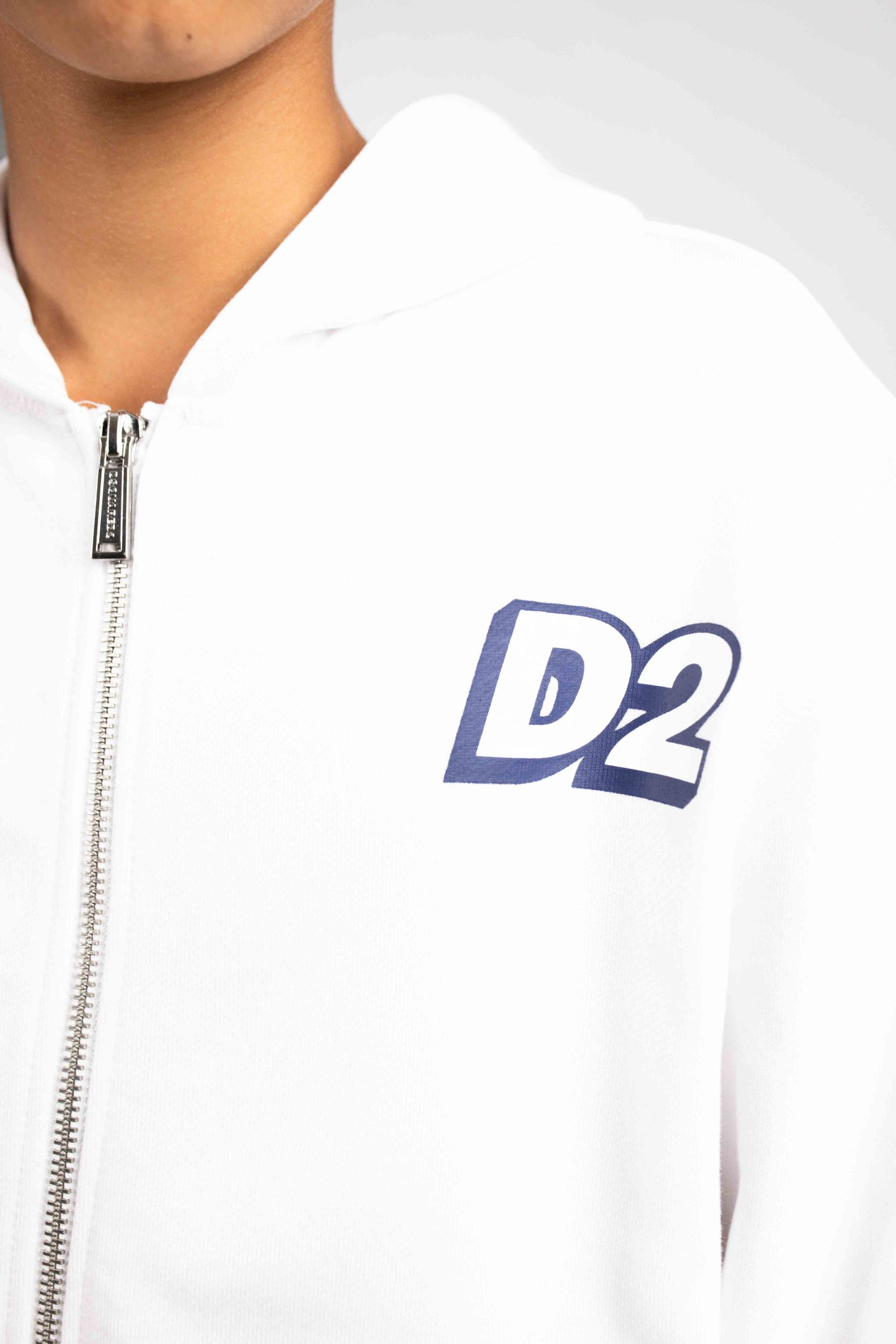 Dsquared2 Relax Felpa Vest Kids Wit