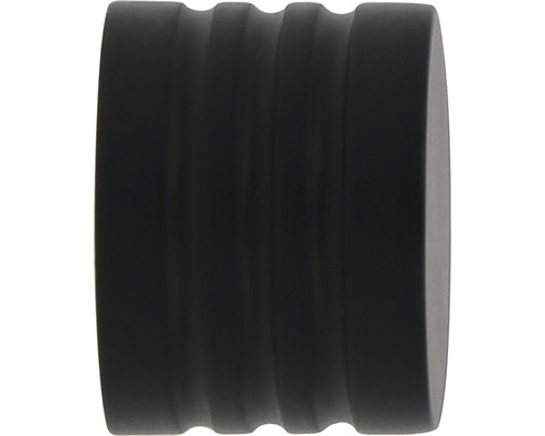 Eindkap voor Premium Black Line, zwart, Ø 20 mm, 2 st.