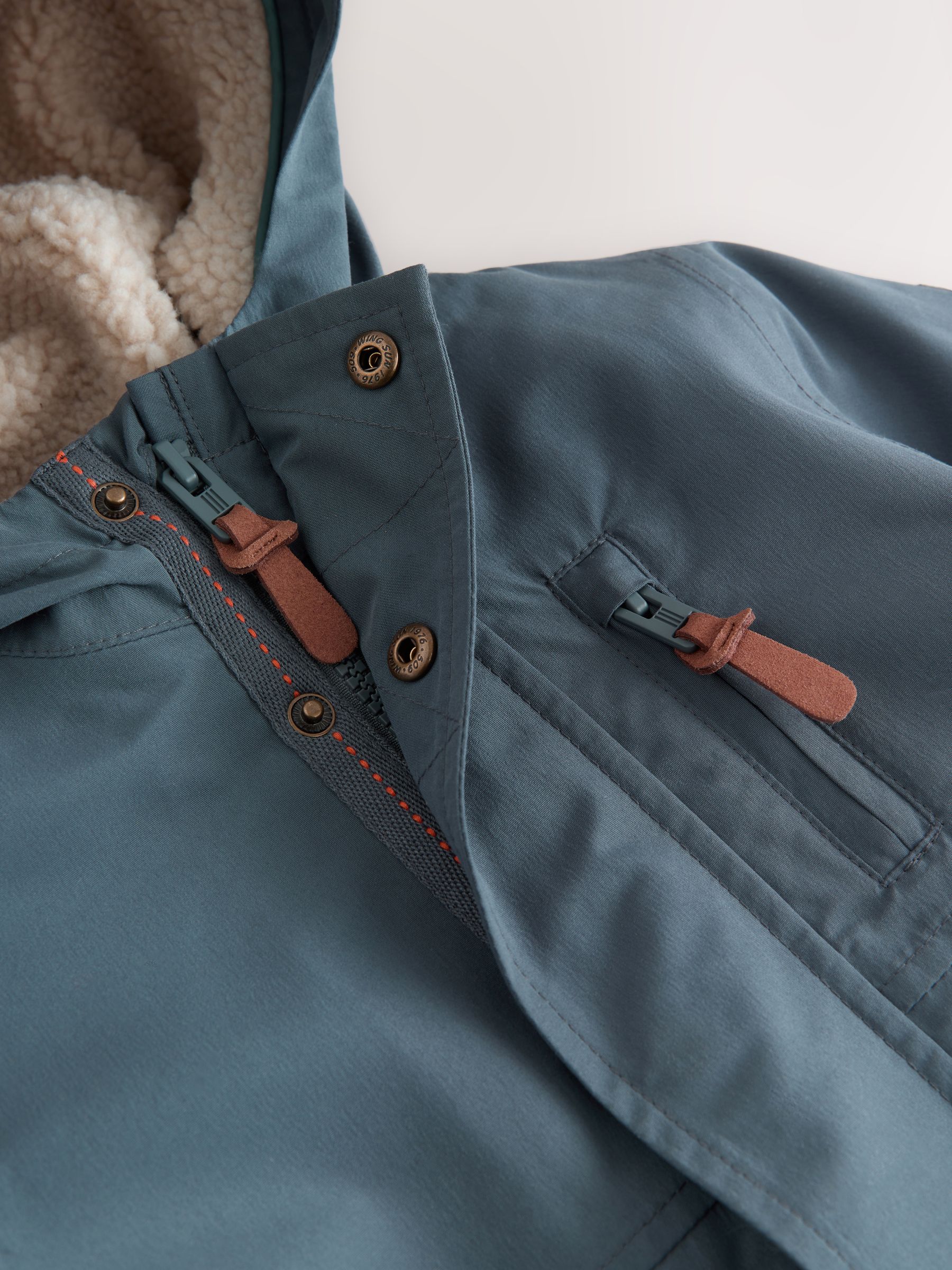 Grijs - Waterdichte parka met borgvoering (3mnd -7jr)