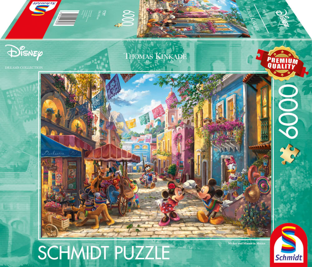 Puzzle Thomas Kinkade Disney, Mickey & Minnie in Mexico 6000Teile