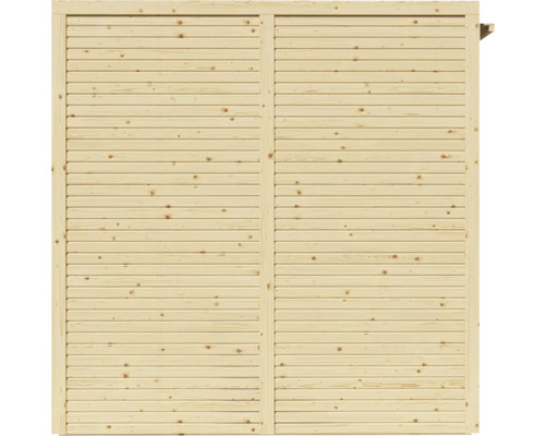 Bertilo Cubico 3 Fineline Rhombus profiel tuinhuis, 207 x 211 cm, naturel