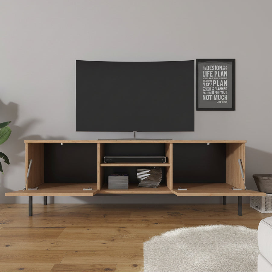 Queen - TV-Meubel - Eiken - 150x41x50 cm