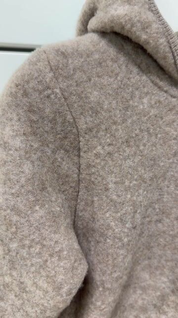 Ulldress i ullfleece – Varm, 100% Merino | Pram Suit Ears Wool Fleece