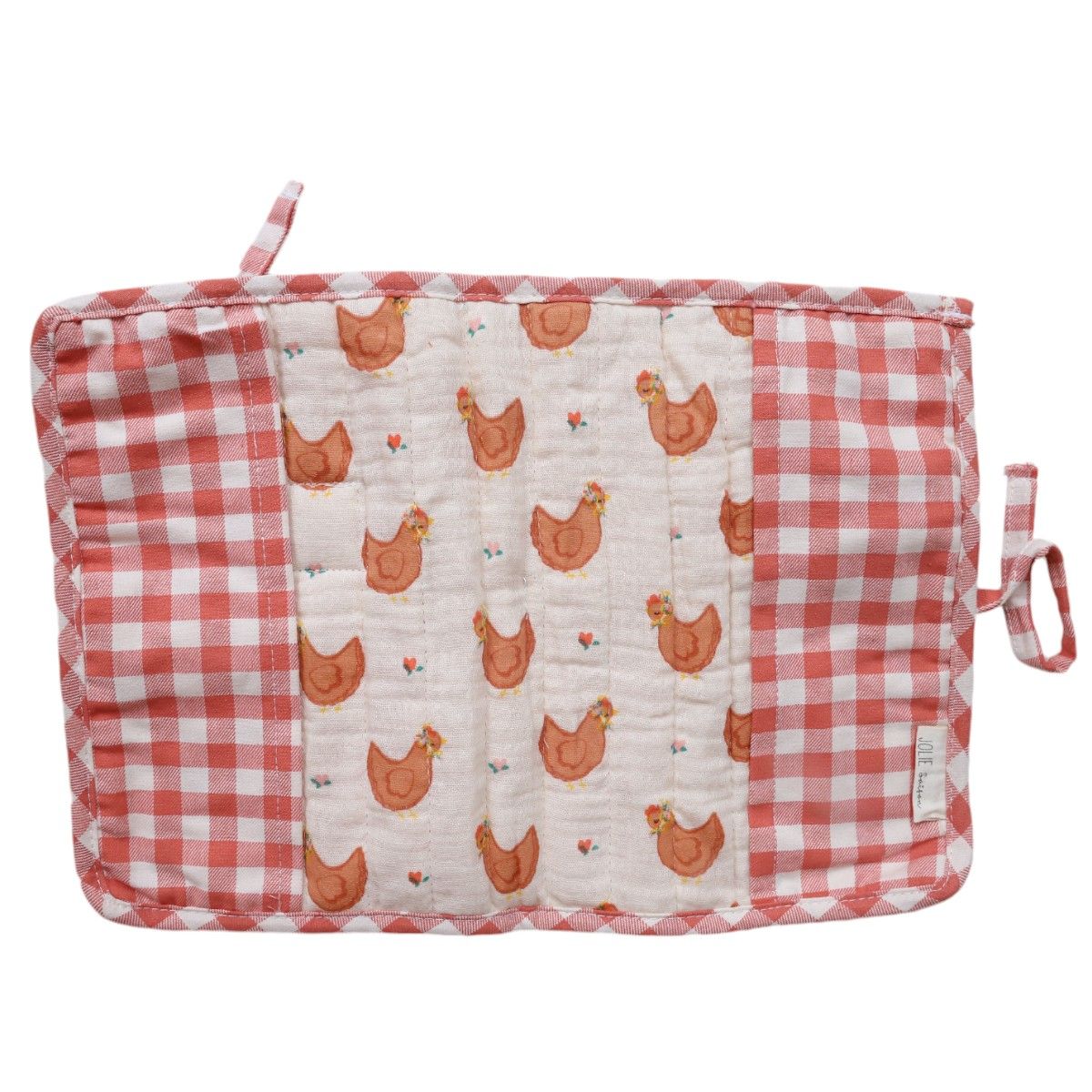 Protège carnet de santé vichy - La petite poule rousse Jolie saison