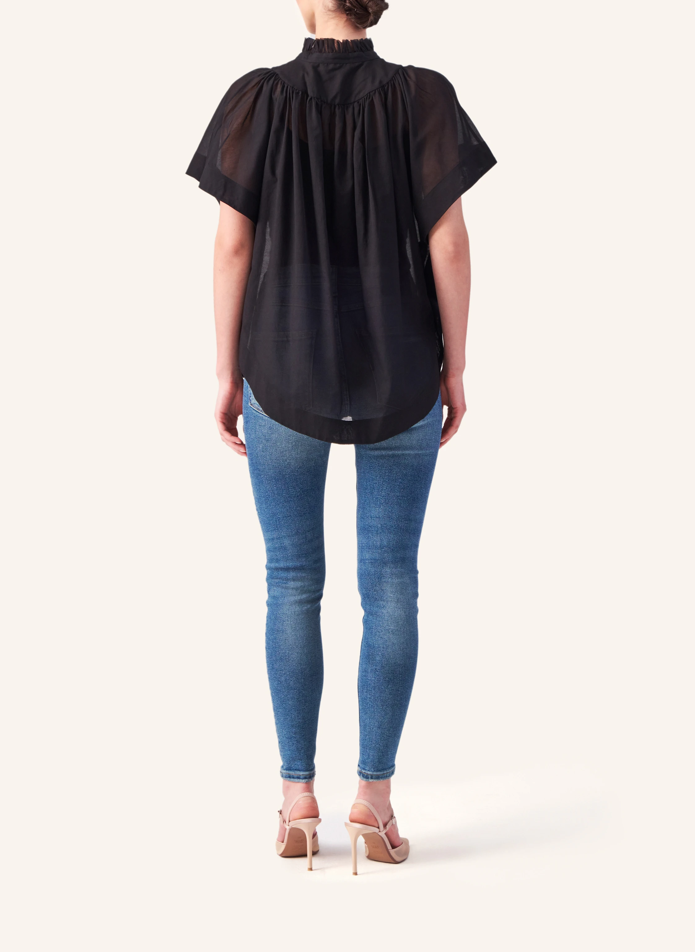 Helene Galwas Bluse aus Baumwoll-Seiden Mischung IDIS