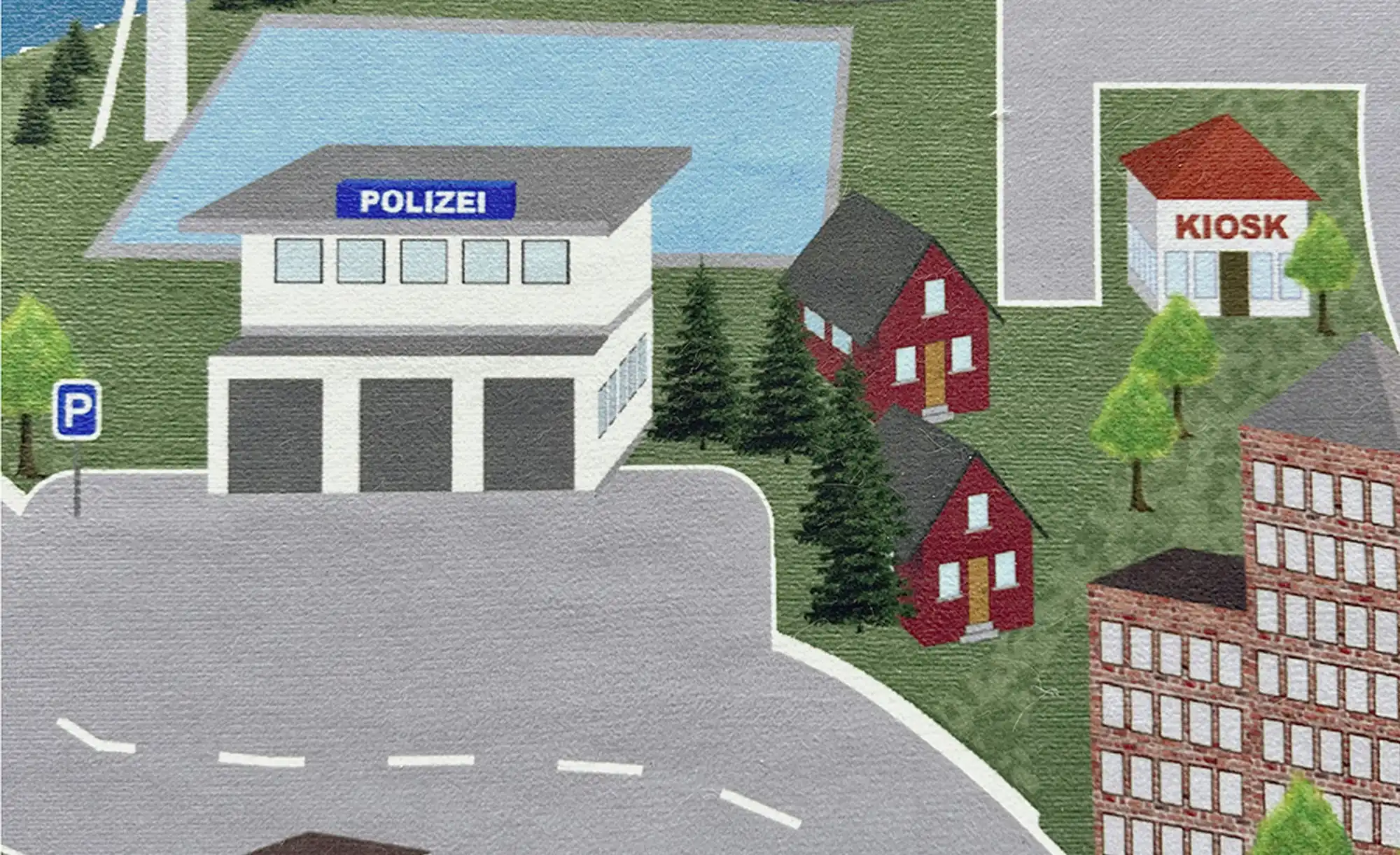 KJUT Straße Spielteppich