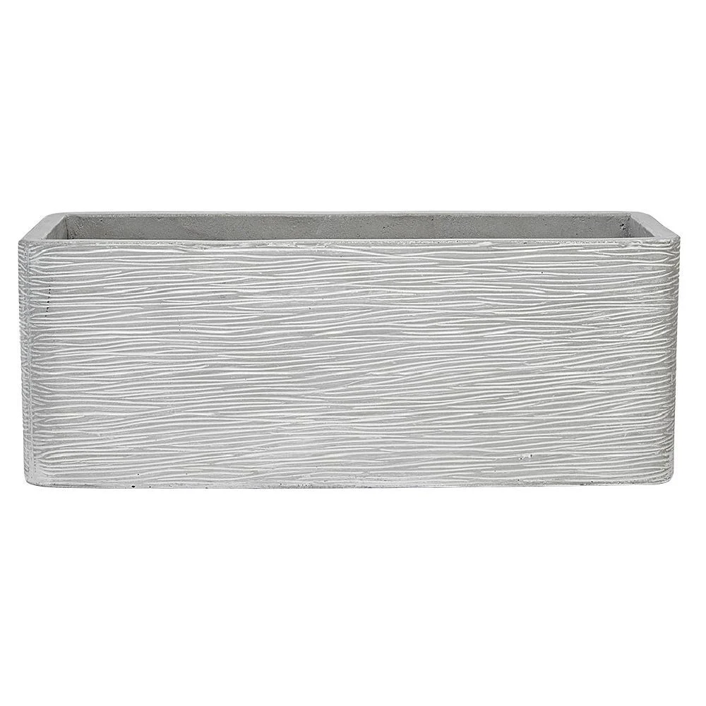 Jardinière ciment beige grand modèle L80xl26xH26cm