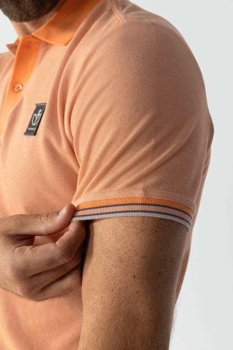 BlueFields oranje heren polo
