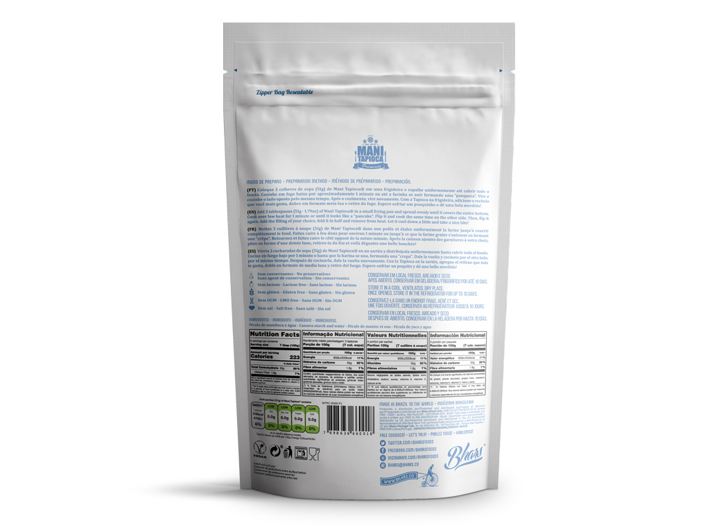 TAPIOCA MANI HIDRATADA PREMIUM 500G