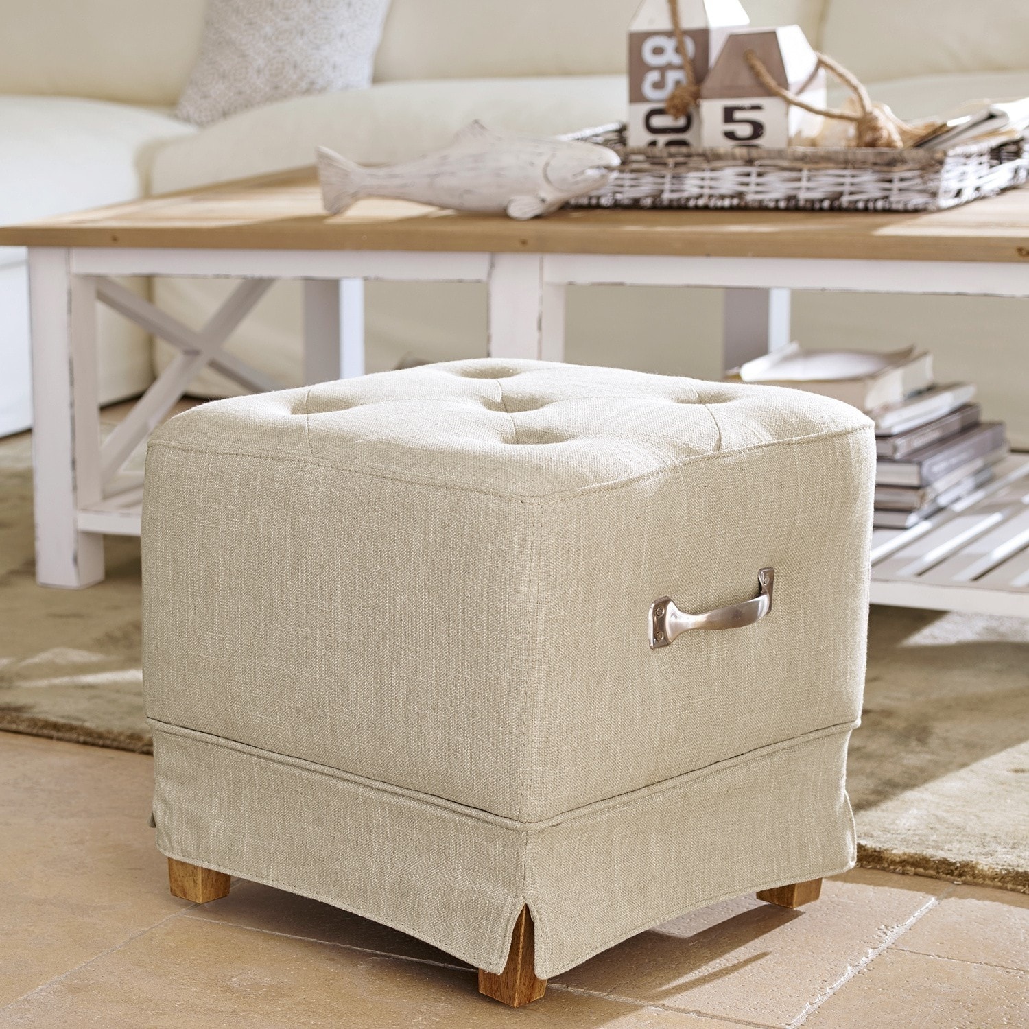 Hocker Burke leinen