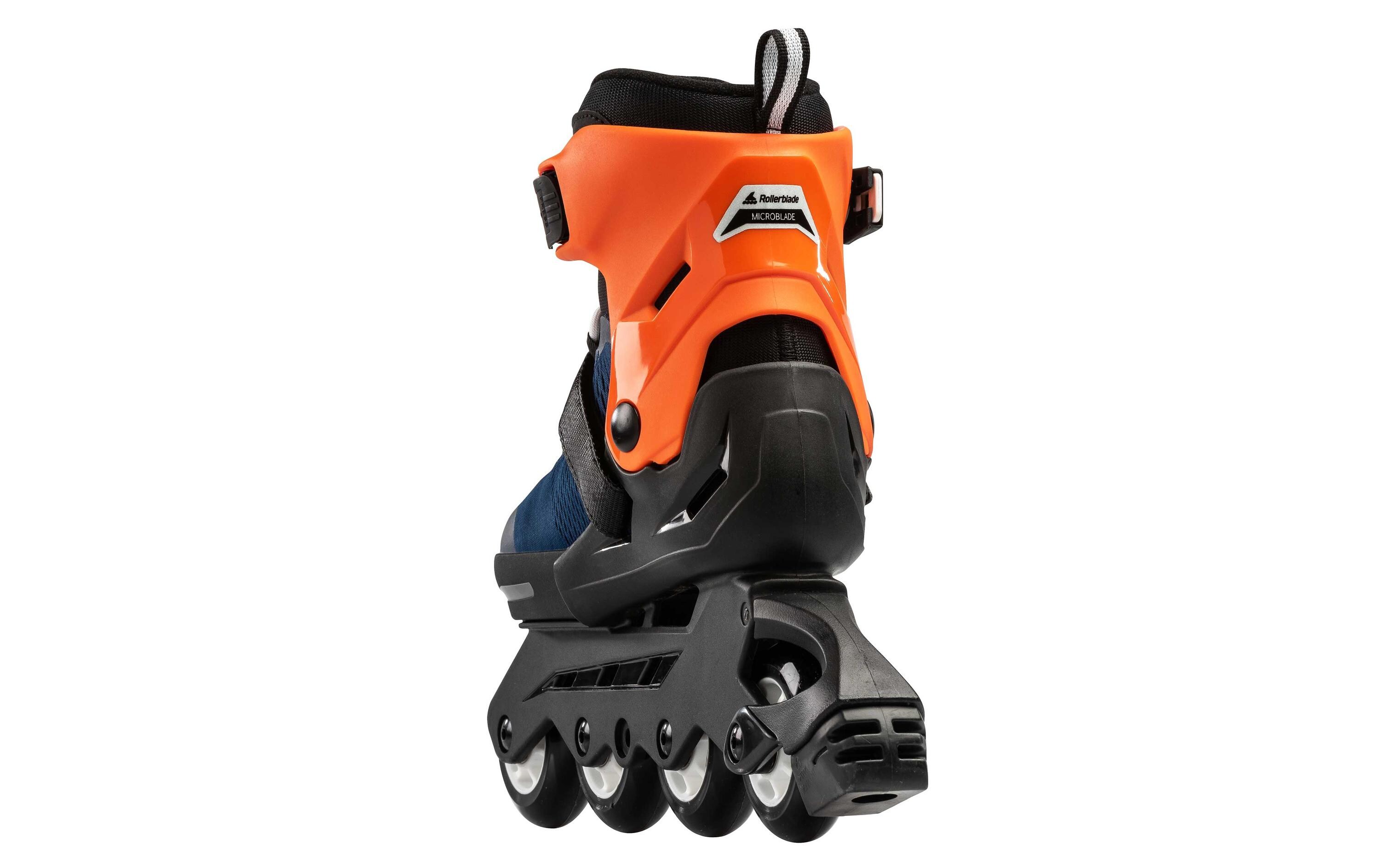 Inline-Skates Microblade 210 Midnight Blue/Warm OrangeVerstellbare Inline-Skates für Kinder