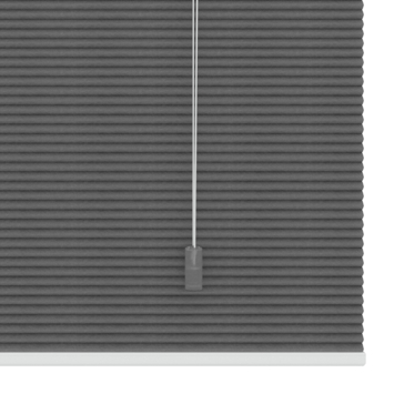 KARWEI dubbel plisségordijn lichtdoorlatend antraciet (kleurnr. 6003) 120x220 cm (bxh)