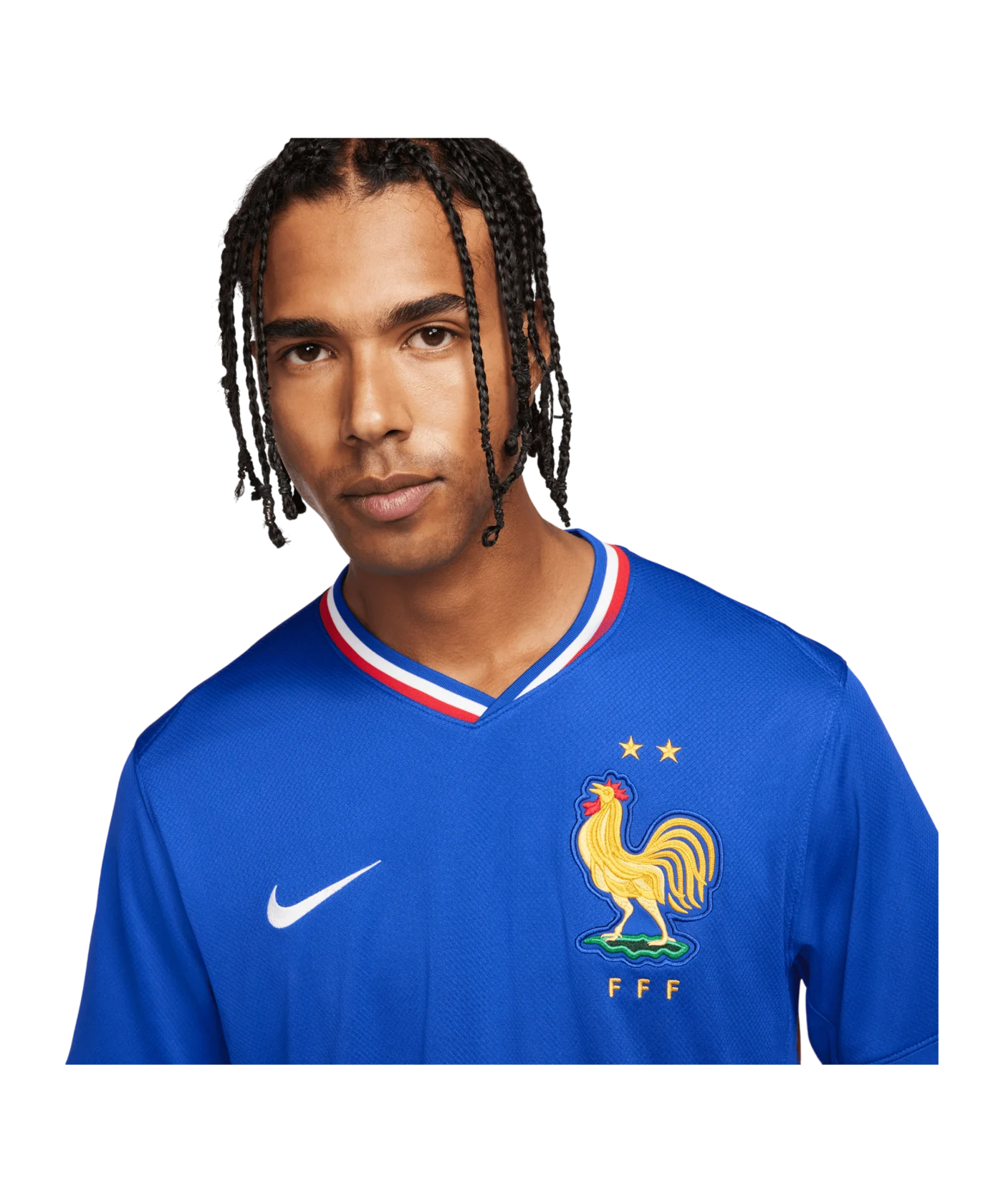 Nike Frankreich Trikot Home EM 2024 Blau F452