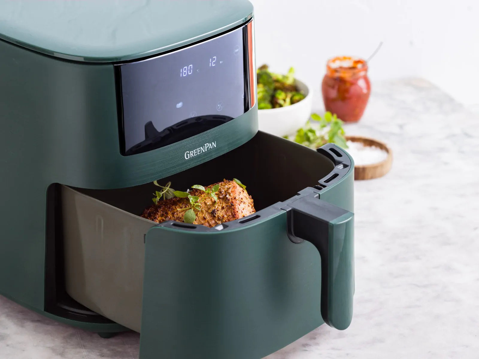 GreenPan Bistro XXL Airfryer 7,2L - PFAS-vrij Pine Green