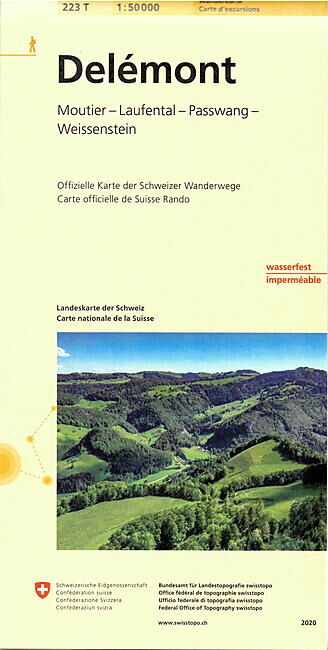BUNDESAMT - 223T DELEMONT ECHELLE 1 50 000
