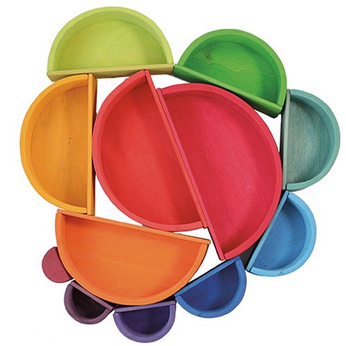 Grimm's bouwplaten - regenboog (11st)