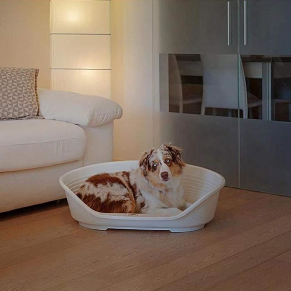 Corbeille siesta deluxe 8 - 82x59,5x25 cm - gris foncé - pour chien et chat