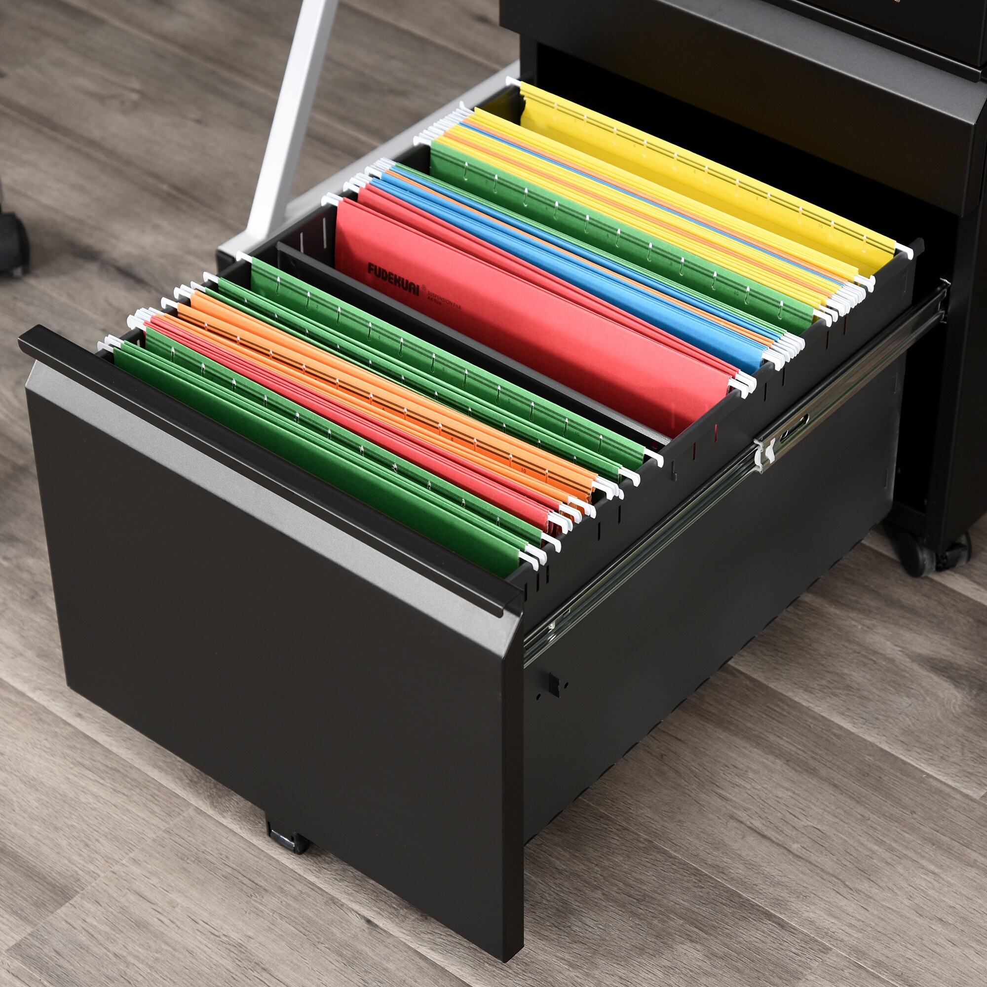 Vinsetto Rollcontainer mit Schubladen und Ablagefläche 39 x 48 x 60 cm (BxTxH)