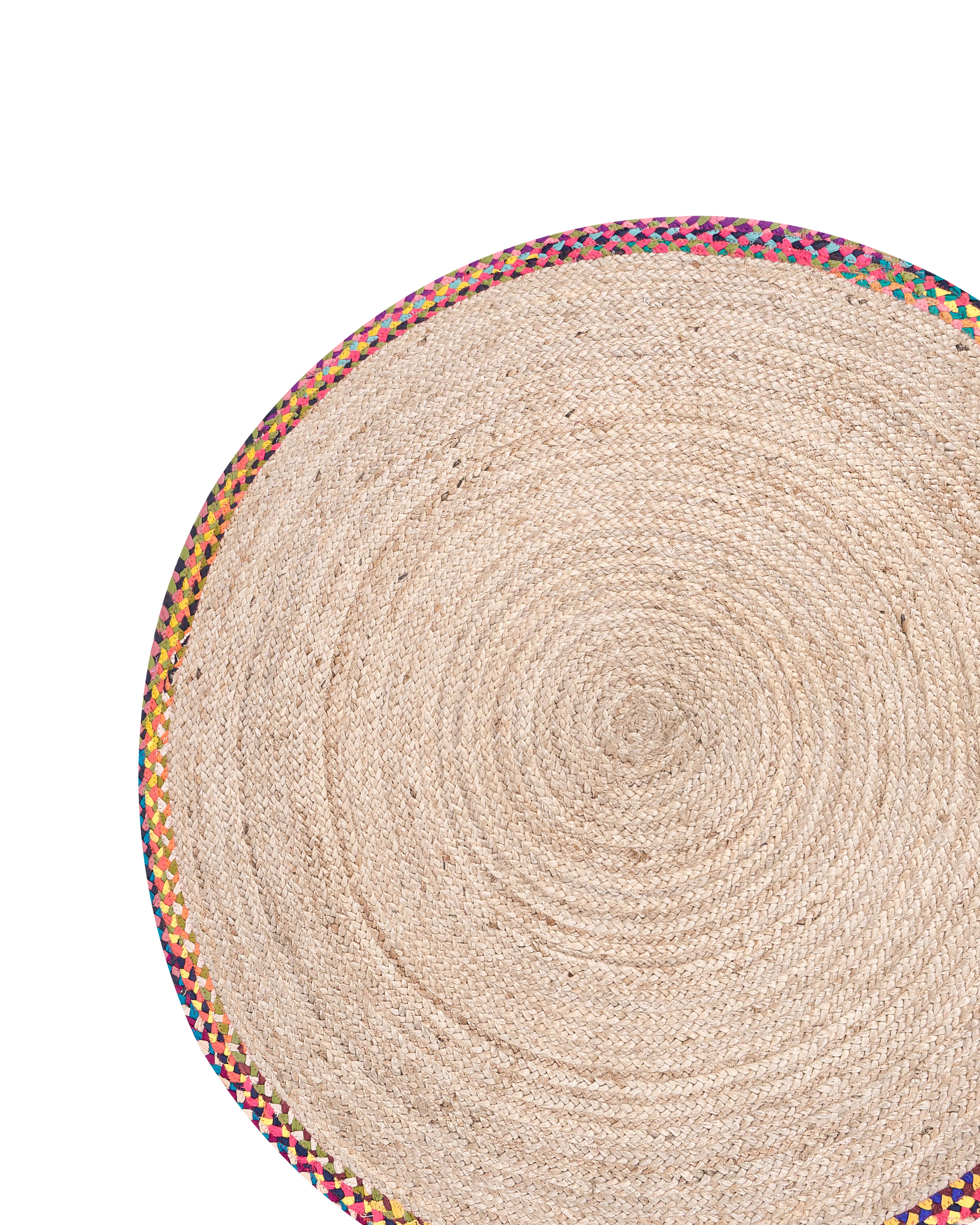 Vloerkleed SATARA Meerkleurig ø 120 cm Jute