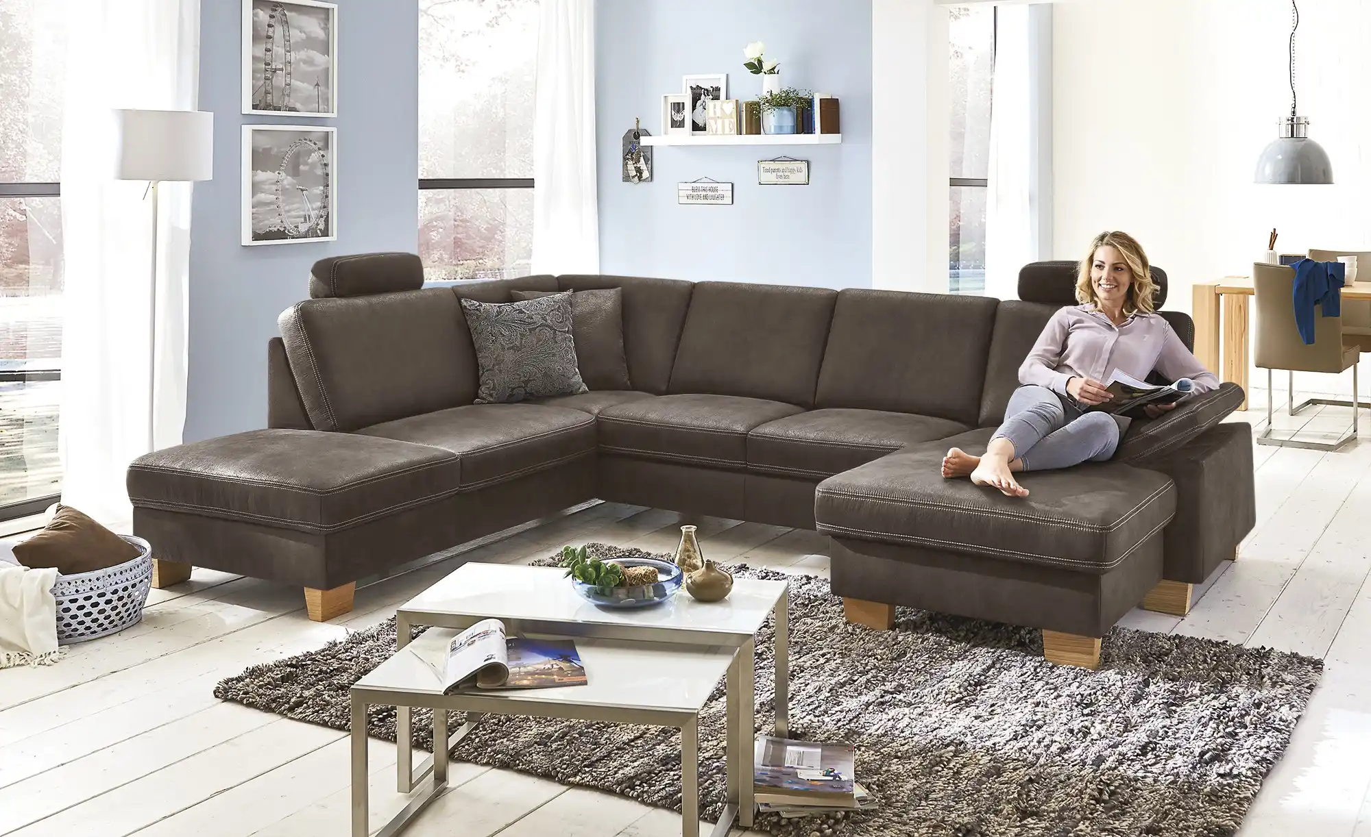 meinSofa Wohnlandschaft  Kunstleder Samu