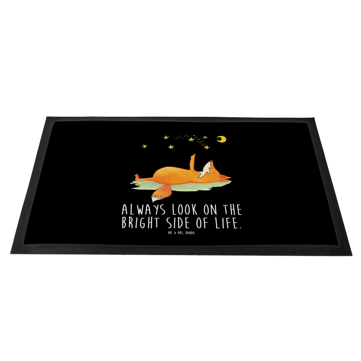 Mr. & Mrs. Panda 40 x 60 cm Deurmat Fox Stars - Zwart