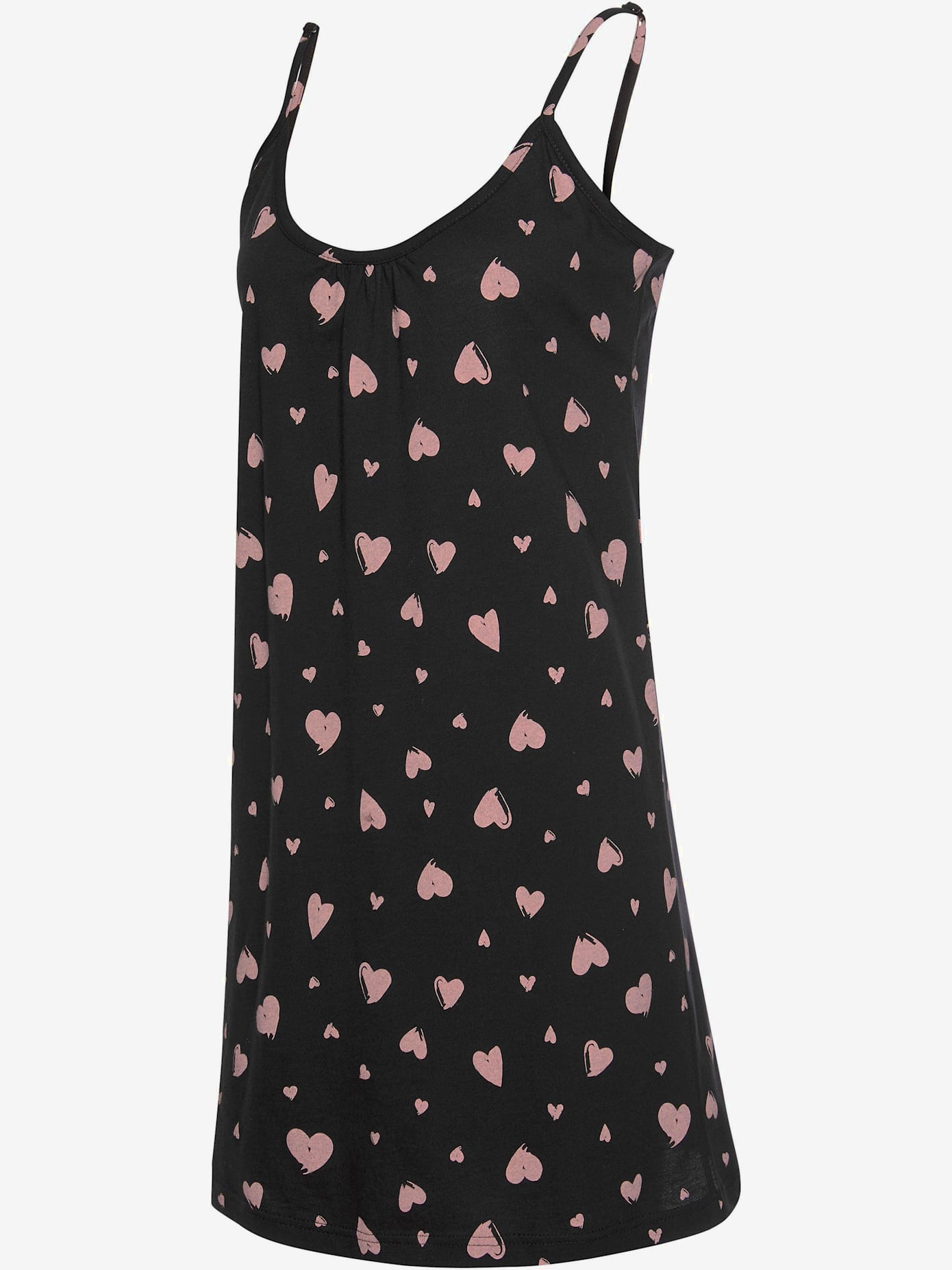Déshabillé chemise de nuit avec imprimé cœur
